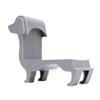Dachshund Wine Bottle Holder Decor for 375ml 500ml Plastic Tabletop Rack Dog Mom Gift Gray