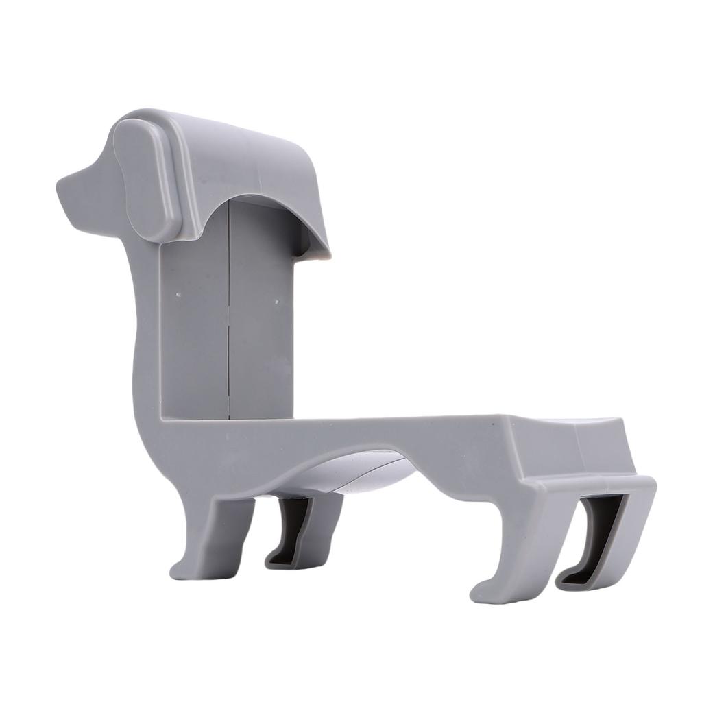 Dachshund Wine Bottle Holder Decor for 375ml 500ml Plastic Tabletop Rack Dog Mom Gift Gray
