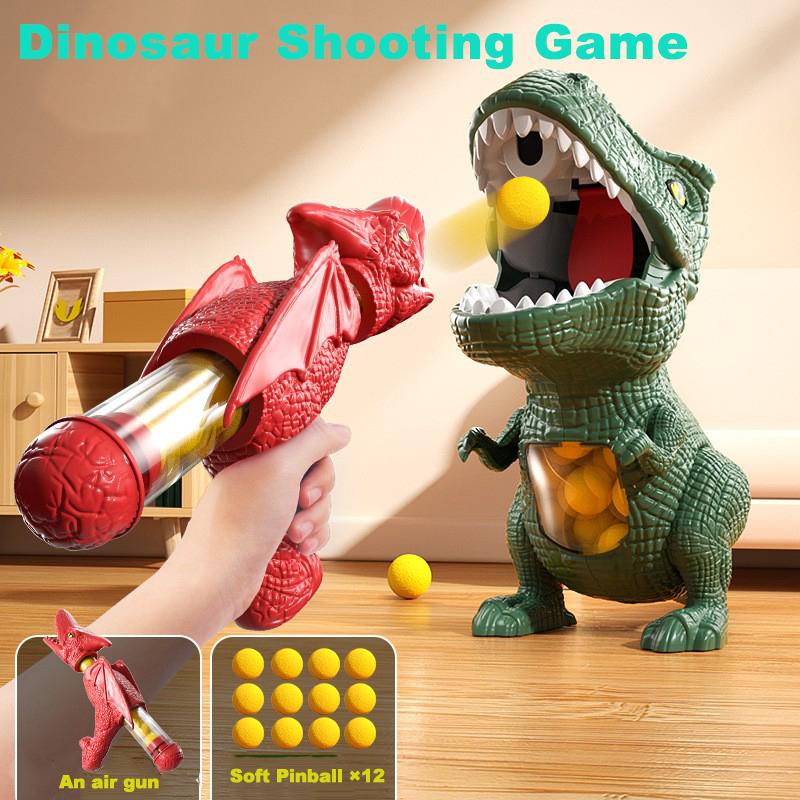 Dinosaur Fun Shooting Soft Bullet Gun Toys Parent-child Interactive Puzzle Toy Tyrannosaurus Rex Shooting Target Game Kids Toy