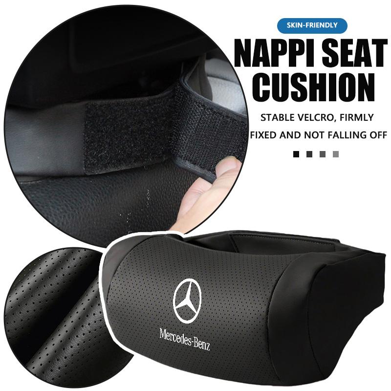 AABIB1 For Benz Car Logo Seat Headrest Leather Neck Pillow Decorative Accessories Exclusive AMG W124 W203 W204 SPRINTER V CLASS VIANO