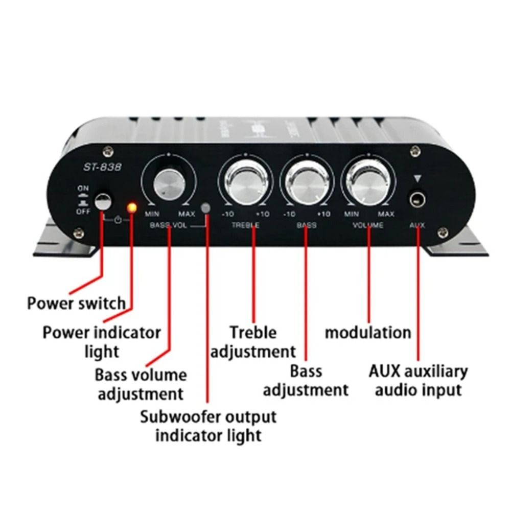 Эквалайзер Автомобильный Стерео Усилитель Сабвуфер Кроссовер Контроллер Компактный Усилитель Громкости Автомобильный