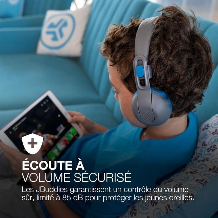 Casque sans Fil - JLab - JBuddies Studio 2 - Volume limité - 65h d'autonomie - Micro intégré