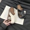 Summer Korean Baotou Half Slipper Female 2025 Temperament Non-slip Shoes Round Head To Wear All Matching Slippers