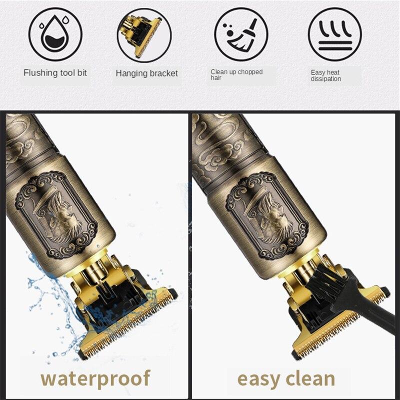 T9 мужская бритва для контуров, 1 комплект, машинка для стрижки волос, Т-образный триммер для резьбы, 0 мм, триммер для слуха, машинка для стрижки тримара, резак для лысины