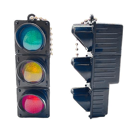 1/2 шт. Мини-светофор брелок электрический миниатюрный дорожный брелок держатель для ключей