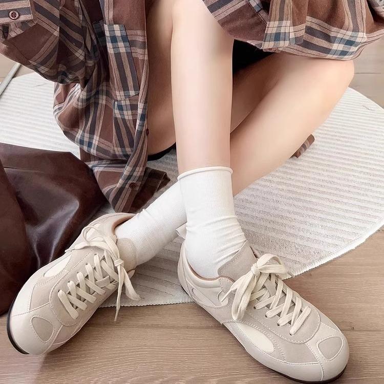 Нишевый дизайн, ретро цветовая гамма, бордовый, немецкий тренинг, обувь Форреста Гампа, женская, осень 2025, новая, универсальная спортивная и повседневная обувь