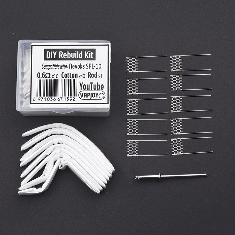 Diy Rebuild Kit Nevoks Spl-10 0.6Ohm Mesh Coil Resistance Wire Replacement Accessory Tool