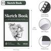Utron 9x12 Sketchbook Drawing Top Spiral Sketching Pad 100GSM 68LB Acid Free Art Sketching Pad Drawing Paper Beginner Artist 50