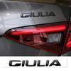 1 шт. GIULIA 3D Хромированная ABS Наклейка-Эмблема Подходит для Багажника/Кузова/Боковой Панели Alfa Giulia Декаль Высококачественный Материал Аксессуар для Внешнего Обновления Автомобиля