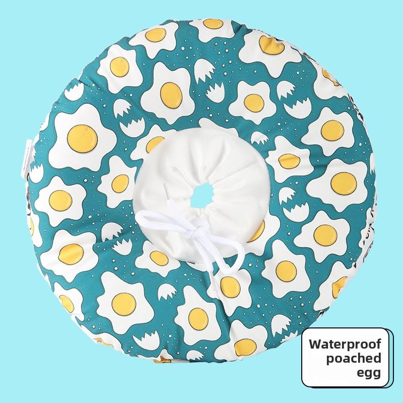 Белый круглый кошачий хлопковый воротник-манишкаУниверсальное защитное кольцо от царапин для кошек и собак, защитное кольцо, косметическая накладка, кольцо позора