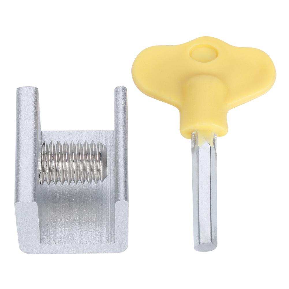 10 комплектов раздвижной оконный предохранительный замок, алюминиевый сплав, раздвижной предохранительный стопор с ключами