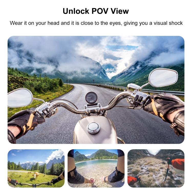 Магнитный держатель POV для Insta360 GO 3 / GO 3S PULUZ с креплением на голову (черный)