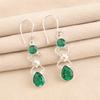 Chrome Diopside Gemstone 925 Stamped Silver Jewelry Handmade Wedding Earrings 2" EE-156-4