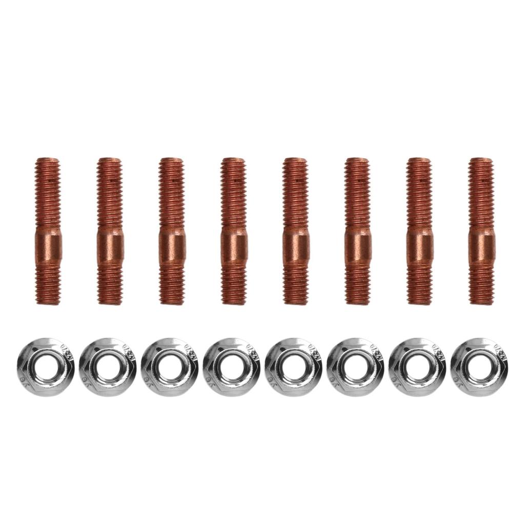 8 шт. Комплект шпилек турбокомпрессора M8 1.25, 8 мм, из металлического сплава, устойчивый к высокому давлению, выпускной коллектор