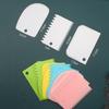 3Pcs/Set Dough Icing Fondant Scraper Plastic Cake Baking Cream Modelling Tool