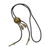 Elegant Bolo Tie with Cowboy Hat Pendant Carved Necktie Western Necklace Cool Bolo Tie Western Cowboy Costume