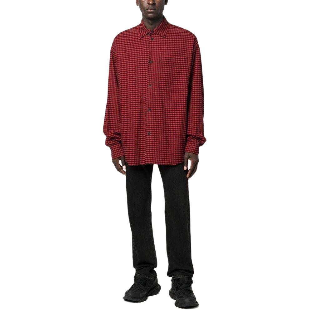 Balenciaga check-pattern long-sleeve shirt 720105TNM236400