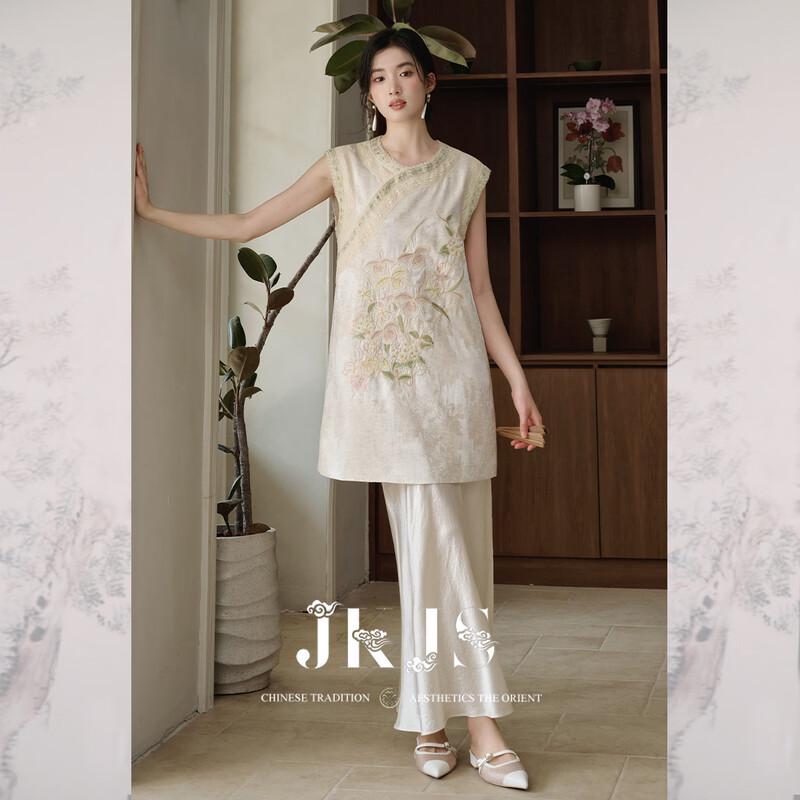 JK&JS 'Shu Weiyang' Heavy Embroidered New Chinese Style Qipao Dress