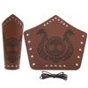 Medieval Wristband Men Cosplay Totems Embossed Bracer Gauntlet for Men Cosplay PU Wristband for Photoshoots and Stage