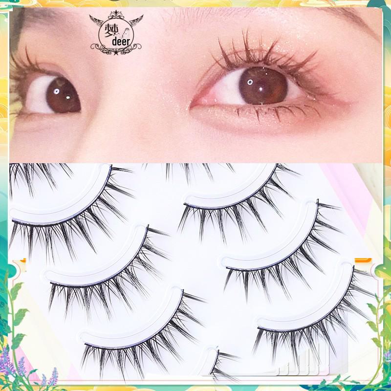 Menglu R-3 Super Natural Short Hard Stem False Eyelashes for Women: Ideal for Double Eyelids and Novice Grafting.