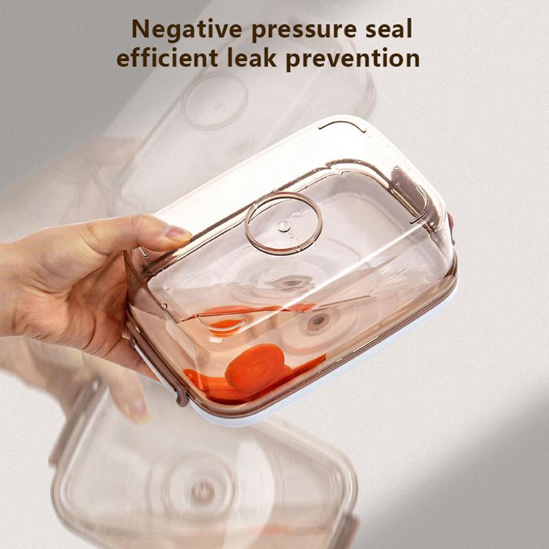 Кухонный вакуумный ящик для хранения продуктов Большая емкость Герметичный ящик для хранения свежих продуктов Прозрачный контейнер для хранения Вакуумный насос для хранения продуктов на кухне