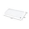 Richell Plastic Draining Tray, White, 41 x 28 x 5 cm, Shelly, Small, with Drainage Tray Stopcock, Reversible, Antibacterial