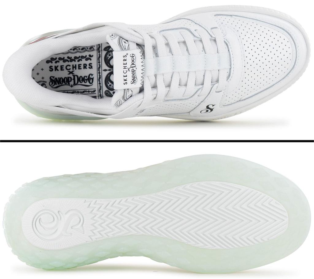Skechers X Snoop Dogg - Sizzle Slip-ins - Мужские Кроссовки Обувь Белый 251170-WHT ОРИГИНАЛ