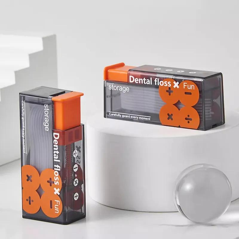Автоматическая коробка для зубной нити Портативная автоматическая отскакивающая Высококлассная палочка для зубной нити Интеллектуальная коробка для хранения для чистки YLE451