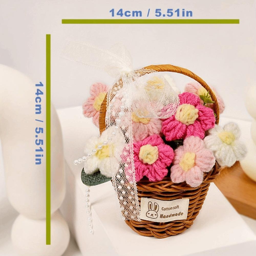 Готовый продукт Ручной работы Цветок Ручное плетение Цветок Имитация Цветка День Святого Валентина