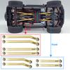 YEAHRUN Brass High Clearance Chassis Links & Steering Linkage Adds Weight for 1/18 RC Crawler Car TRX4M Upgrade Parts
