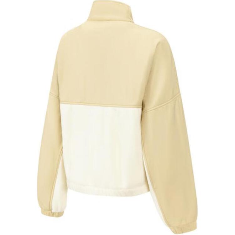 Nike Как W One Tf Flc Fz Nvty Gce Цветной блок Воротник-стойка Молния Удобная Куртка с длинными рукавами Женские куртки Коричневый HQ4874783