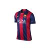 Letter Logo Printed Round Neck Short Sleeve Football Shirt Fan Edition Barcelona 1415 Season Men Tops Red Blue 610594-422