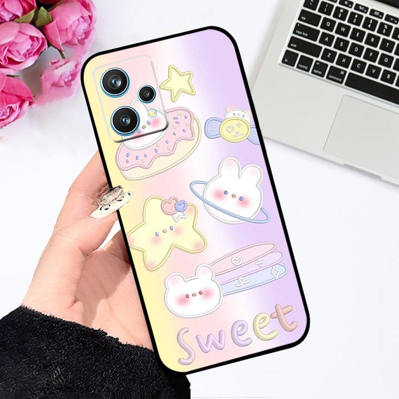Чехол для Realme 9 9i 4G Fundas 9i 5G Ударопрочный Силиконовый ТПУ Милый Чехол для Телефона для OPPO Realme9 Pro Capa 9 Pro+ 9 Pro Plus Бампер