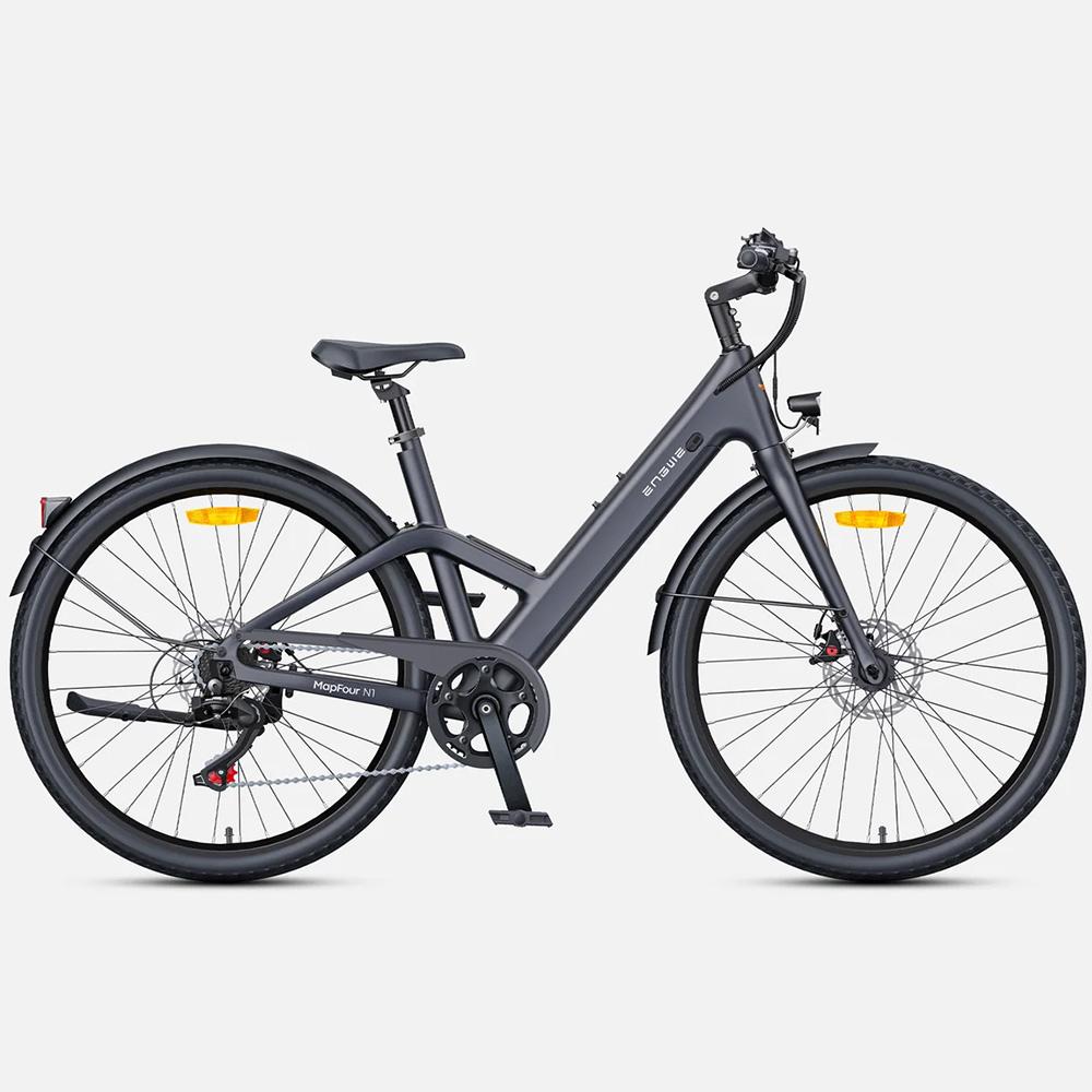 Electric Bike Adult ENGWE N1 Air ST 250W Motor Mechanical Brake 36V 10AH City Ebike Top Speed 25Km/h Shimano 7 Speed LCD Display
