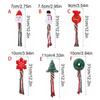 Snowman/Christmas Tree Christmas Dog Toys Plush Snowflake/Doughnut Shape Dog Squeakey Chew Toys Bite Resistant Cotton Ropes