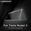 For Tesla Model 3 Car Rear Trunk Left Side Storage Box Interior Accessories Fire Extinguisher Partition Decoration Model3 Cover