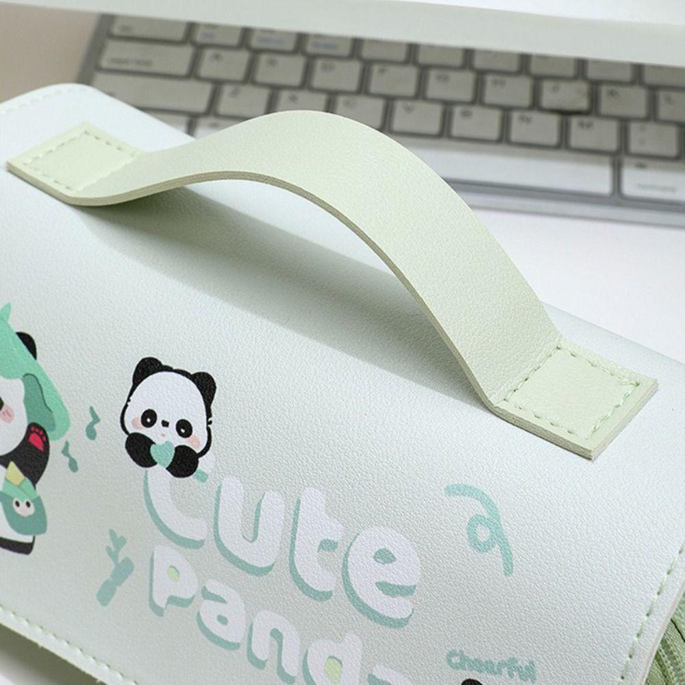 Многослойный пенал Капибара/Панда/Свинья/Кролик Канцелярская сумка Портативный пенал для ручек Студент