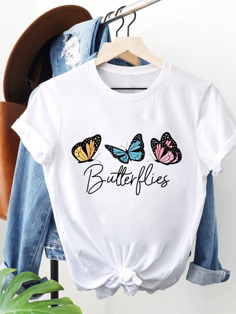 (Азиатский размер) леопардовый стиль letter Women Clothing Футболка с коротким рукавом Модная футболка Топ Женская с принтом Женские графические футболки