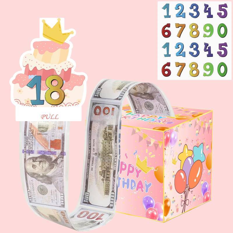 Birthday Number Blue Gift Box For Anniversary Celebrations And Event Decor