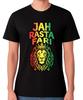 Футболка Jah Rasta Fari Регги Мужская Женская Растаман Лев Растафарианская Унисекс
