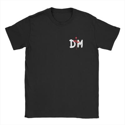 Оверсайз Футболка Лето Электронный Рок Depeche Крутой Стиль Хипстер Футболки Чистый Хлопок Футболка Для Пары Базовая Дешевая С Коротким Рукавом