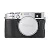 Получехол из ПУ кожи с текстурой личи для Fujifilm X100VI Fuji X100VI Крышка отсека для аккумулятора С плечевым ремнем
