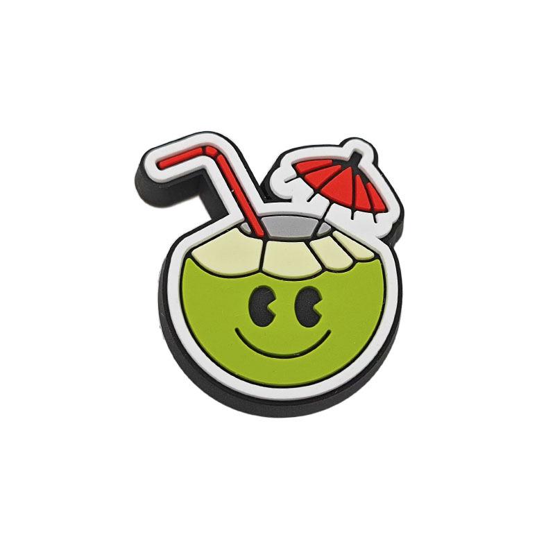 Пряжки для украшения обуви из ПВХ в виде радужных цветов для садовой обуви