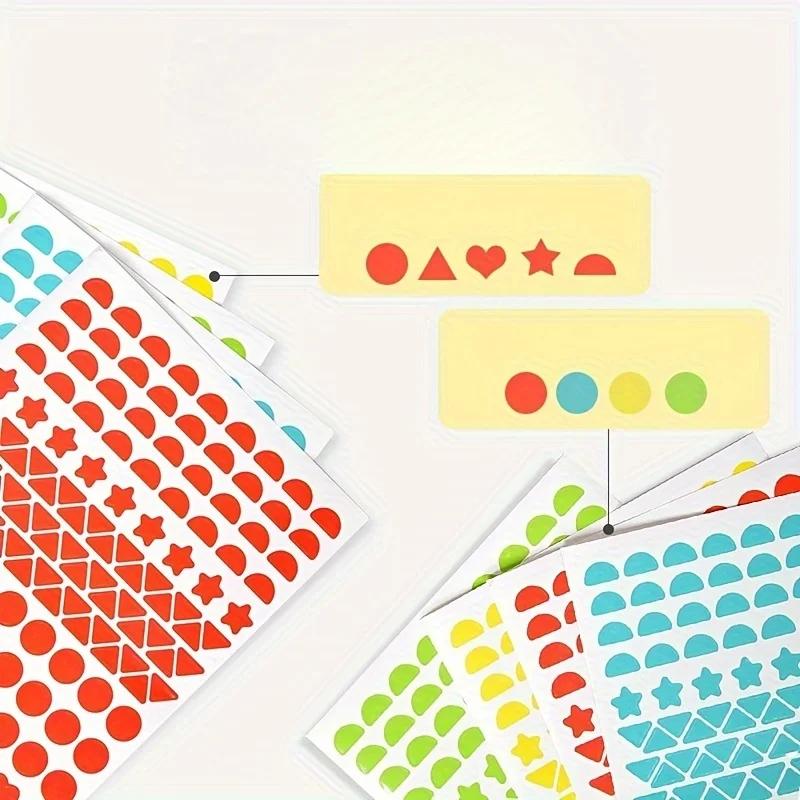 1 Набор Детские Мультяшные Животные Набор Наклеек Сделай Сам - 3-6 Лет Образовательный Геометрический Набор для Творчества, Креативные Веселые Художественные Принадлежности для Детского Сада