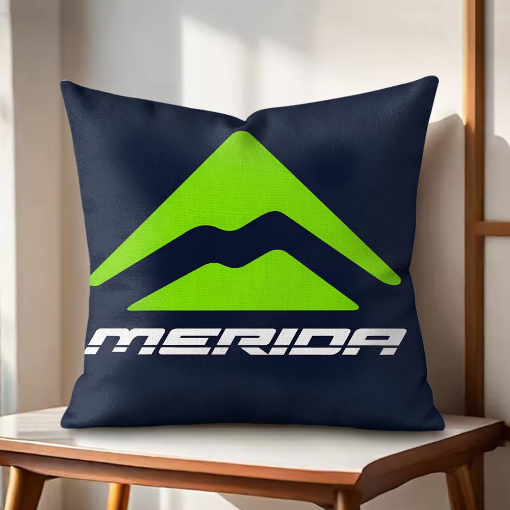Fashion MMeridaS Bikes Cushion Cover Natural Linen Organic Fabric DoubleSided Printing Couch Pillow Covers Home Decor
