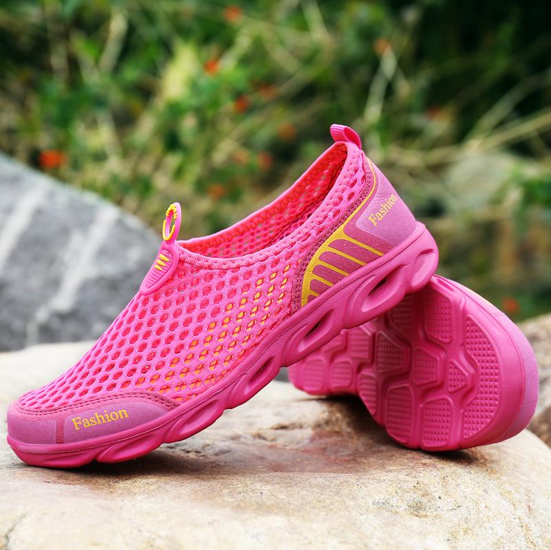 Unisex Footwear Lightweight Hollow Out Casual Sport Shoes In Mesh Water Shoes