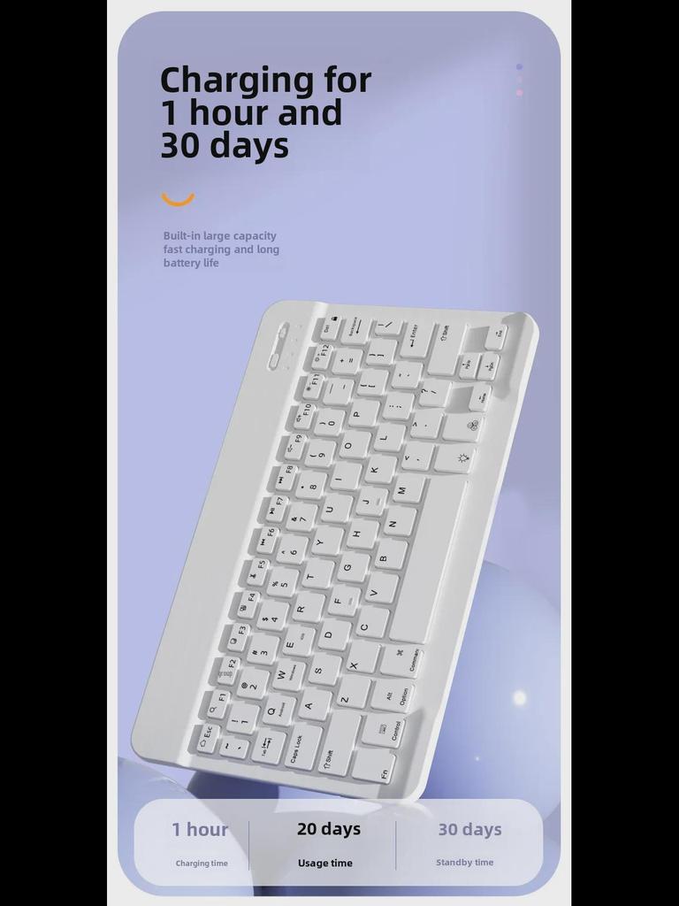 Защитный чехол-клавиатура Bluetooth 2023 для RedmiPad SE 10.6 — совместим с Xiaomi 5/6