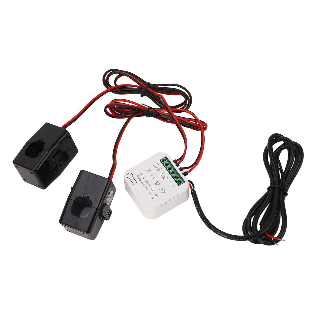 Умный счетчик энергии WIFI Домашний счетчик электроэнергии WiFi с 2 шт. токоизмерительных клещей 120А от 90 до 250 В переменного тока