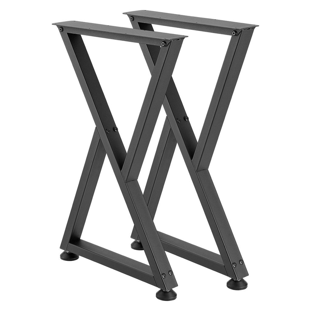 Table Legs, 740 x 472 mm (H x W) Steel Furniture Legs, Modular Design, Easy Assembly, 1000 kg Max Load Heavy Duty, Z Shape for Home Office Desk DIY,
