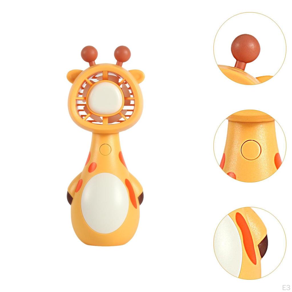 Портативный мини-вентилятор с очаровательным дизайном в виде животных для летнего веселья